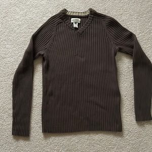 Mens Brown American Rag Stretch fit sweater